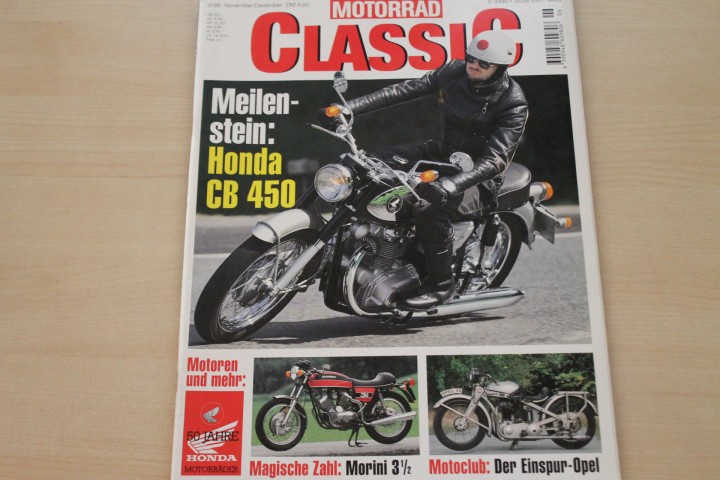 Deckblatt Motorrad Classic (06/1998)